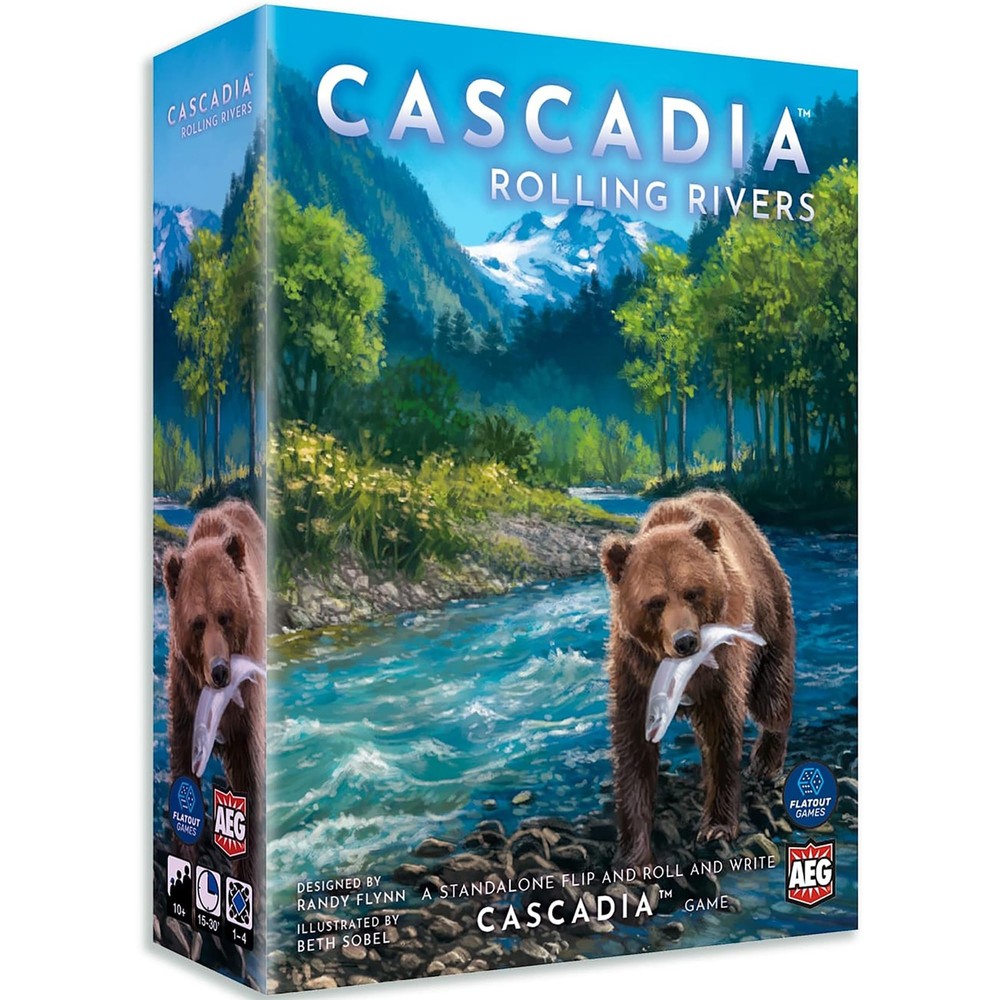 Alderac Entertainment Group Cascadia Rolling Rivers Board Game for Ages 10 and Up