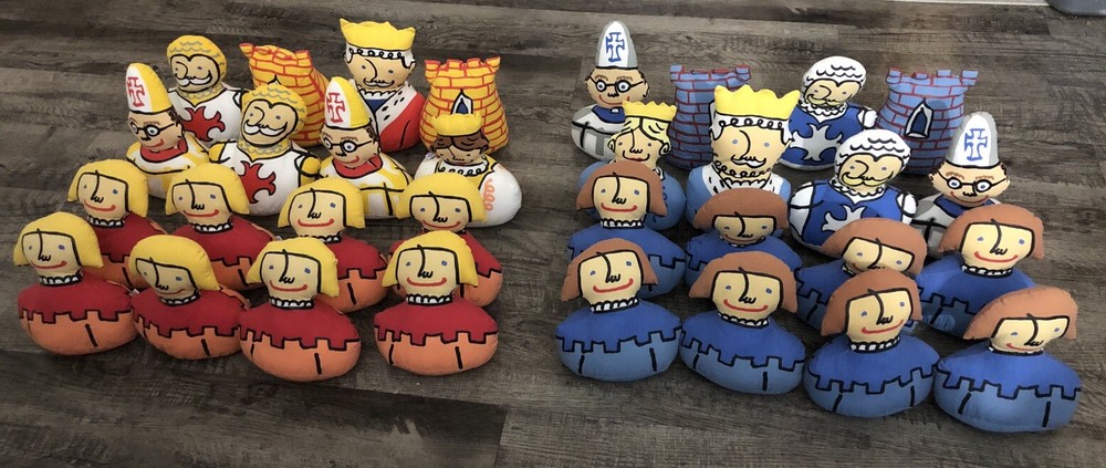 Plush 32-Piece Bean Bag Chess Set for Kids by Pottery Barn  