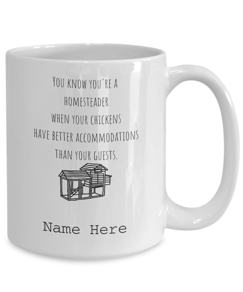 Personalized Mug For Dad Mug For Mom Personalized Mug For Gift Homesteading Gift