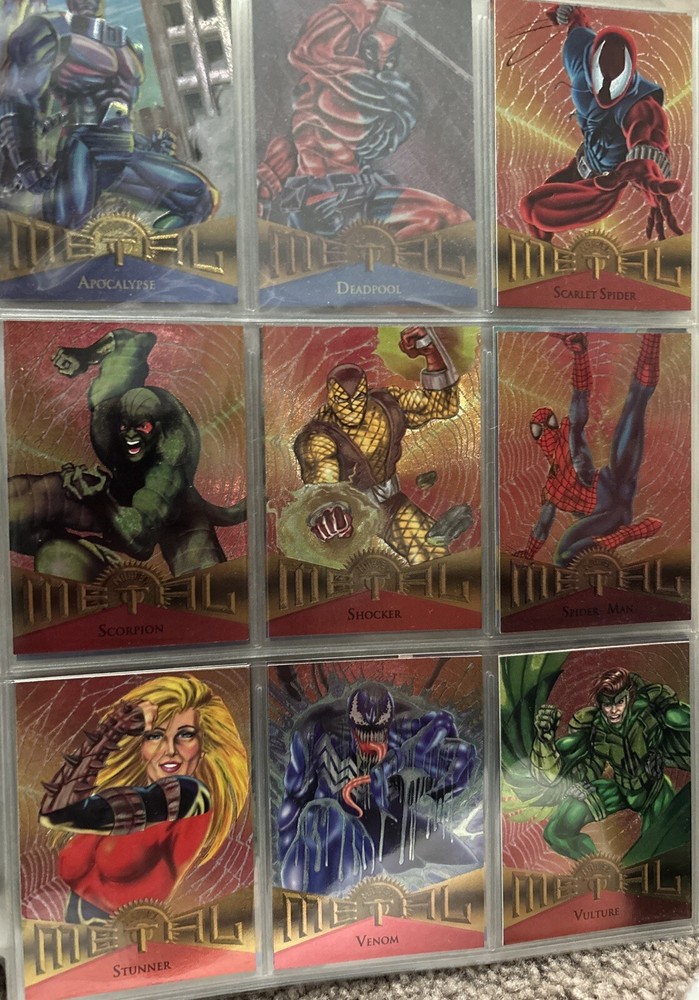 1995 Marvel Metal Fleer Cards! Choose  🔥🔥🔥 Spider-Man Ect