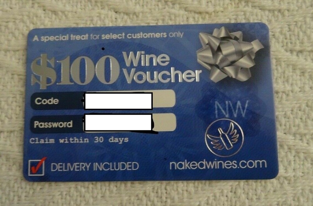 NAKED WINES $100 Coupon Online Alcohol Wine Voucher-image