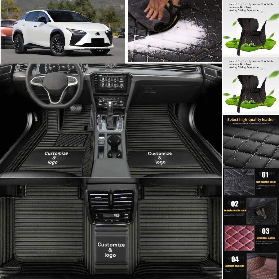 Lexus RZ All Weather Waterproof Floor Mats and Cargo Liners Handmade Custom Fit
