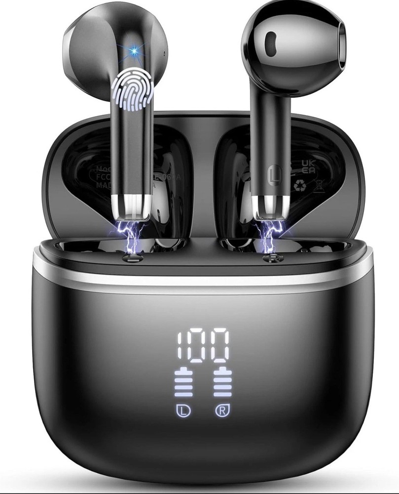 Wireless Earbuds Bluetooth 5.4 with Deep Bass Stereo & Waterproof Design  