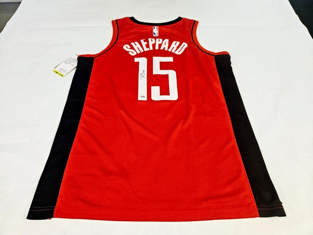 Reed Sheppard Rookie Auto Houston Rockets PSA Certified Nike Jersey