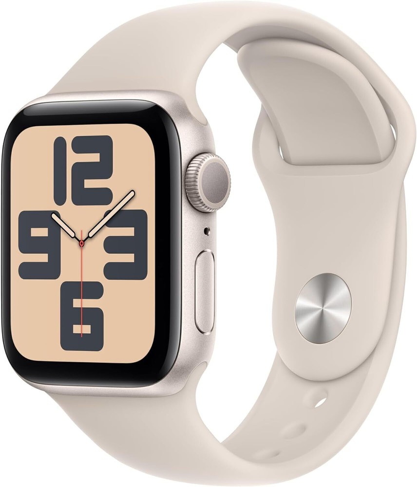 Apple Watch SE (2nd Generation) 40mm Aluminum Case with Sport Band - Starlight,