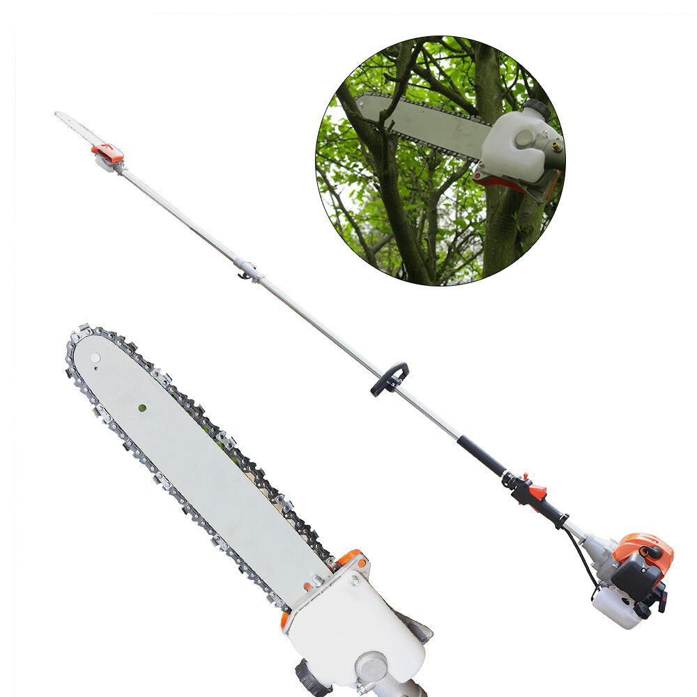 52CC Gas Pole Saw - 2-Stroke 1.25KW Chainsaw Pruner for Tree Trimming
