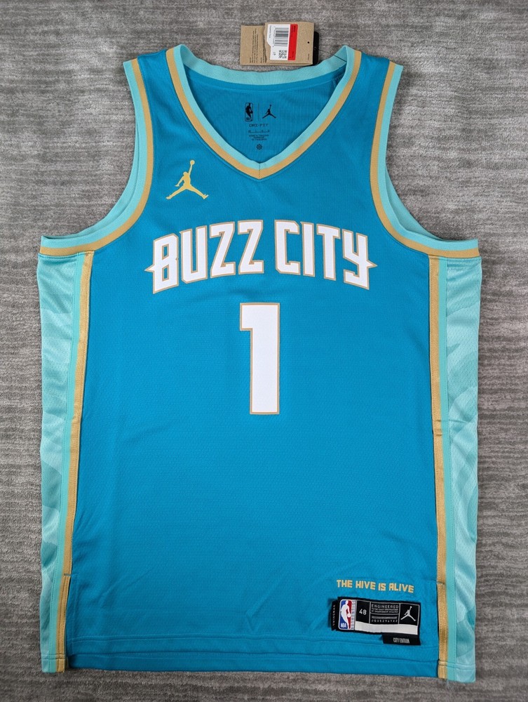 Jordan Swingman Charlotte Hornets LaMelo Ball City Edition Jersey NWT Size Large