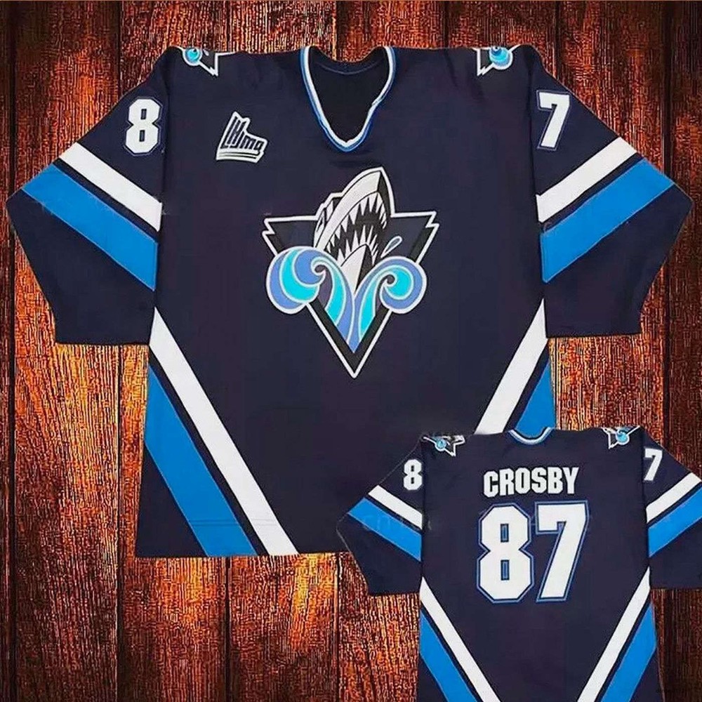 Personalize Retro Sidney Crosby #87 Rimouski Hockey Shirt Print All