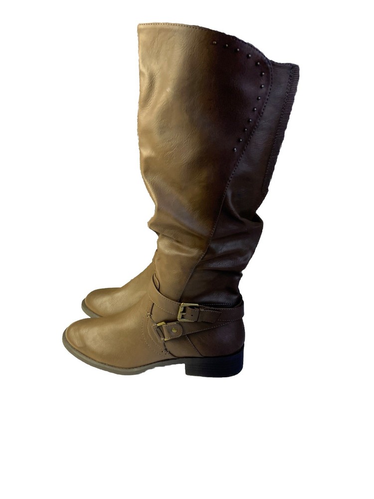 White Mountain Leto Brown Slouch Riding Boot NEW 6.5