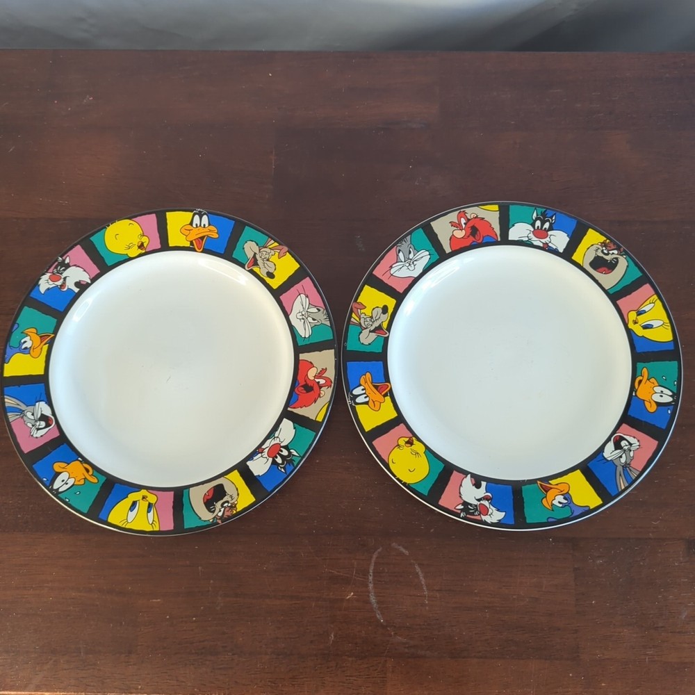 Looney Tunes Bugs Bunny Tweety 8-Inch Dessert Salad Plate Set 1994