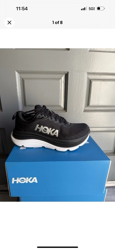hoka one one women's Gaviota 5 wide D black white