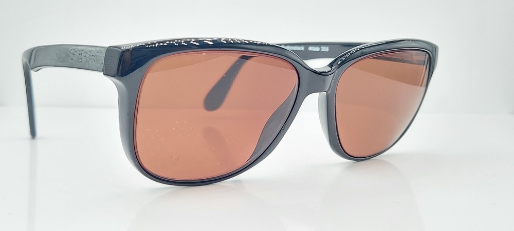 Vintage Rodenstock Exclusive 356 Black Oval Horn-Rimmed Sunglasses FRAMES ONLY