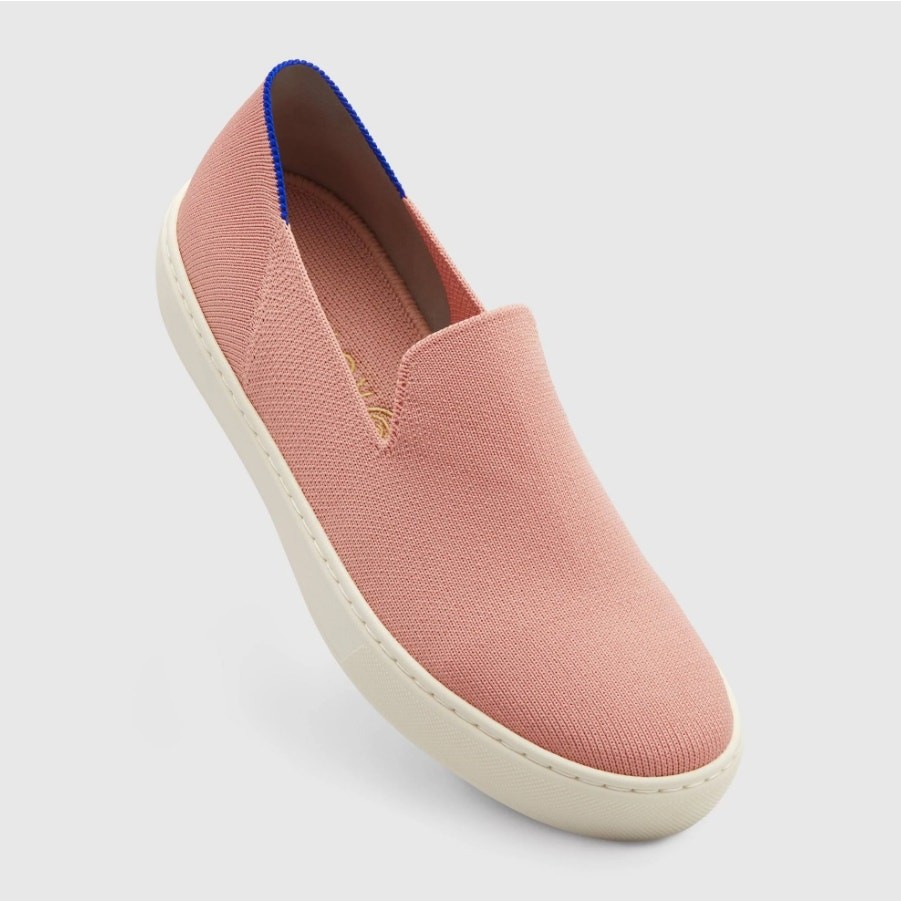 Rothy's Light Pink Original Slip-On Sneaker Comfort Shoes Preppy Women's size 7