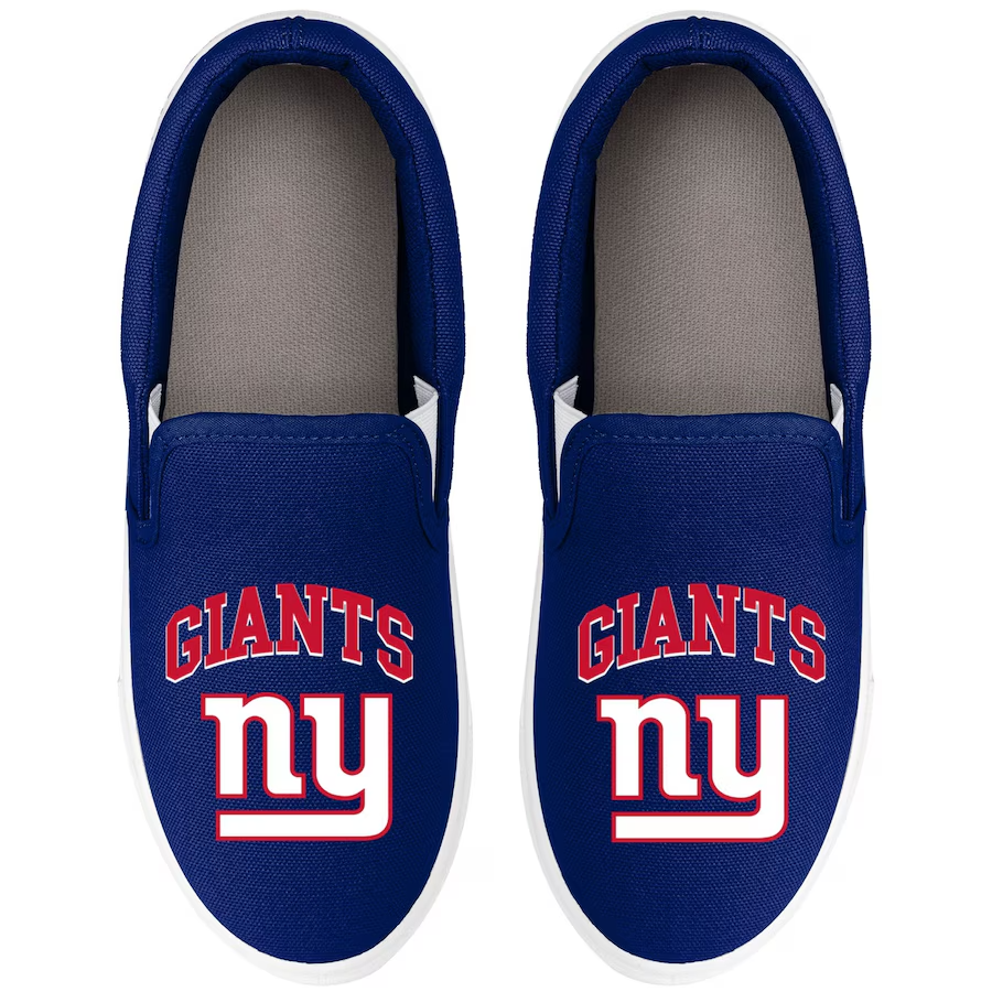 New York Giants Women's FOCO Big Logo Slip-On Sneakers Women's Size 9