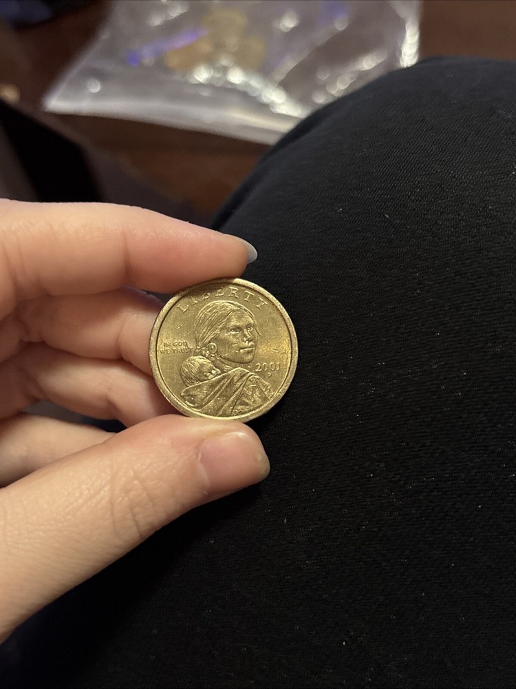 2001-P Sacagawea Uncirculated Dollar Coin from U S Mint Roll