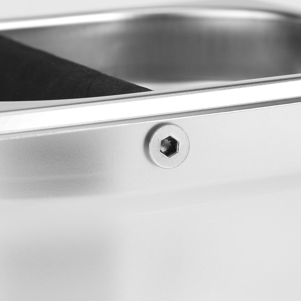 Stainless Steel Coffee Knock Box with Rubber Bar for Espresso Machines