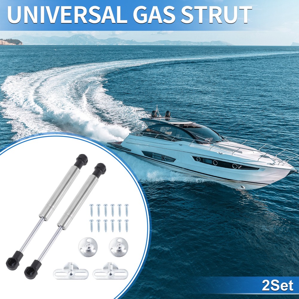 190mm 7.48-inch 10lb 45N 4.5kg Silver Stainless Steel Gas Struts Springs