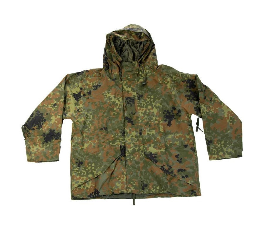 Bw Flecktarn ECWCS Cold Wet Weather Parka Bundeswehr Camouflage Jacket Small