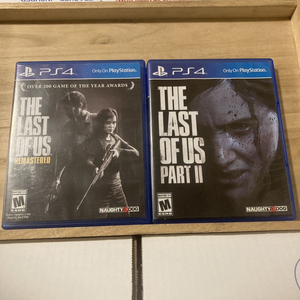 The Last of Us PART 1 Remaster ➕ Last of Us PART 2 II Ps4 *ALL DISCS NEAR MINT*