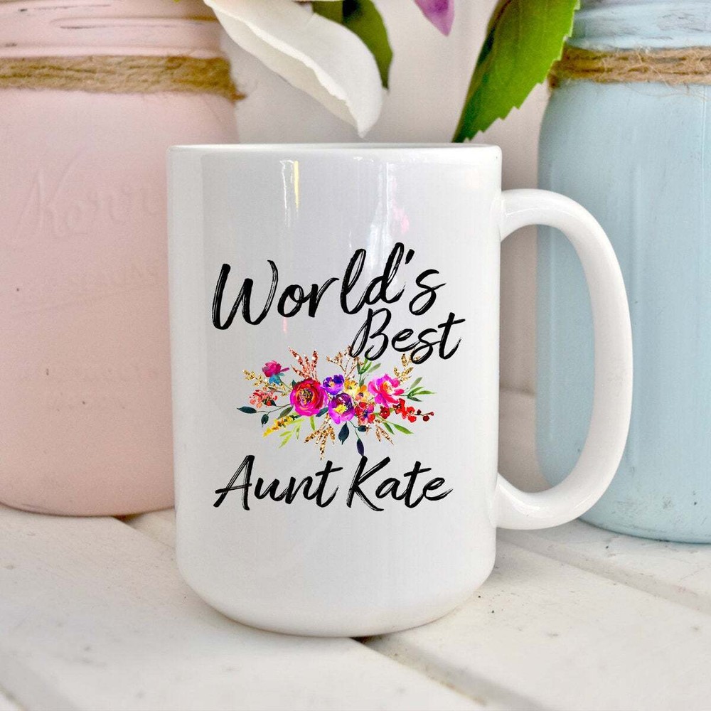 World's Best Aunt Personalized Mug Aunt Gifts From Niece Gift For Aunt Mug