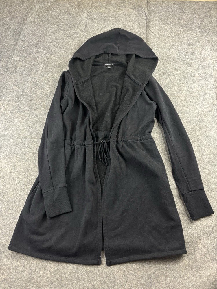 Beyond Yoga Women’s XS LuxeFleece Hooded Jacket Tie Front Pilates Cozy Gym Lift