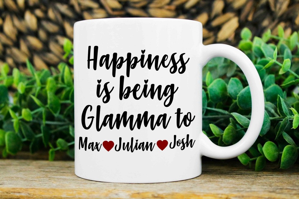 Glamma Gifts Custom Glamma Mug Glamma Christmas Gift Personalized Mug With Kids