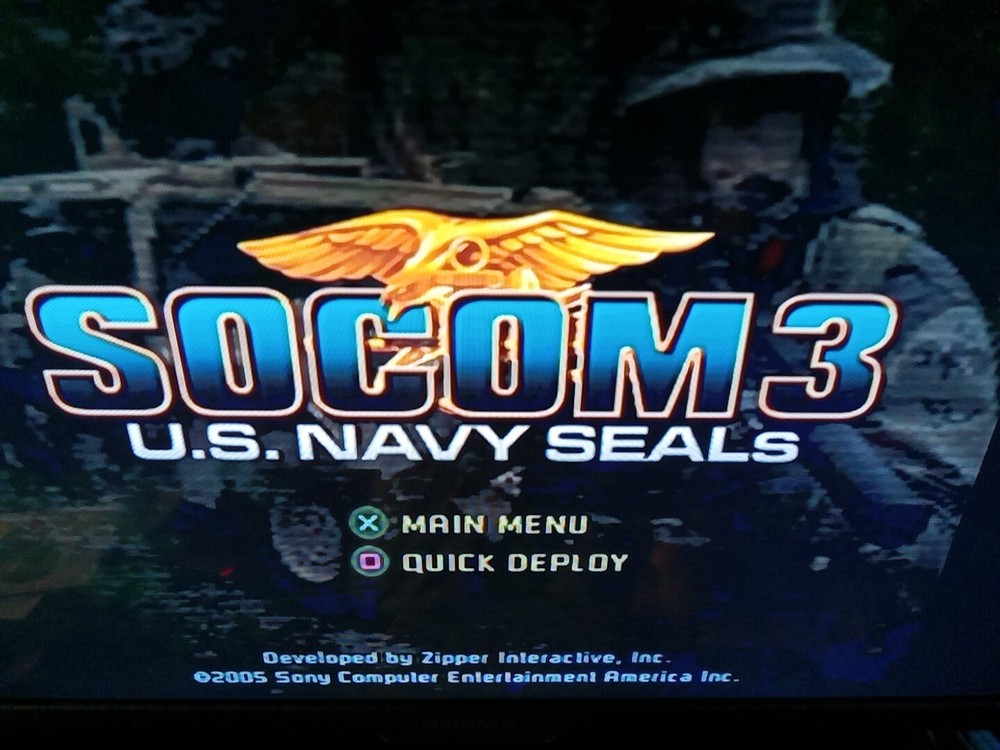SOCOM 3 U.S. Navy SEALs PS2 Game 2005 Black Label Disc Only