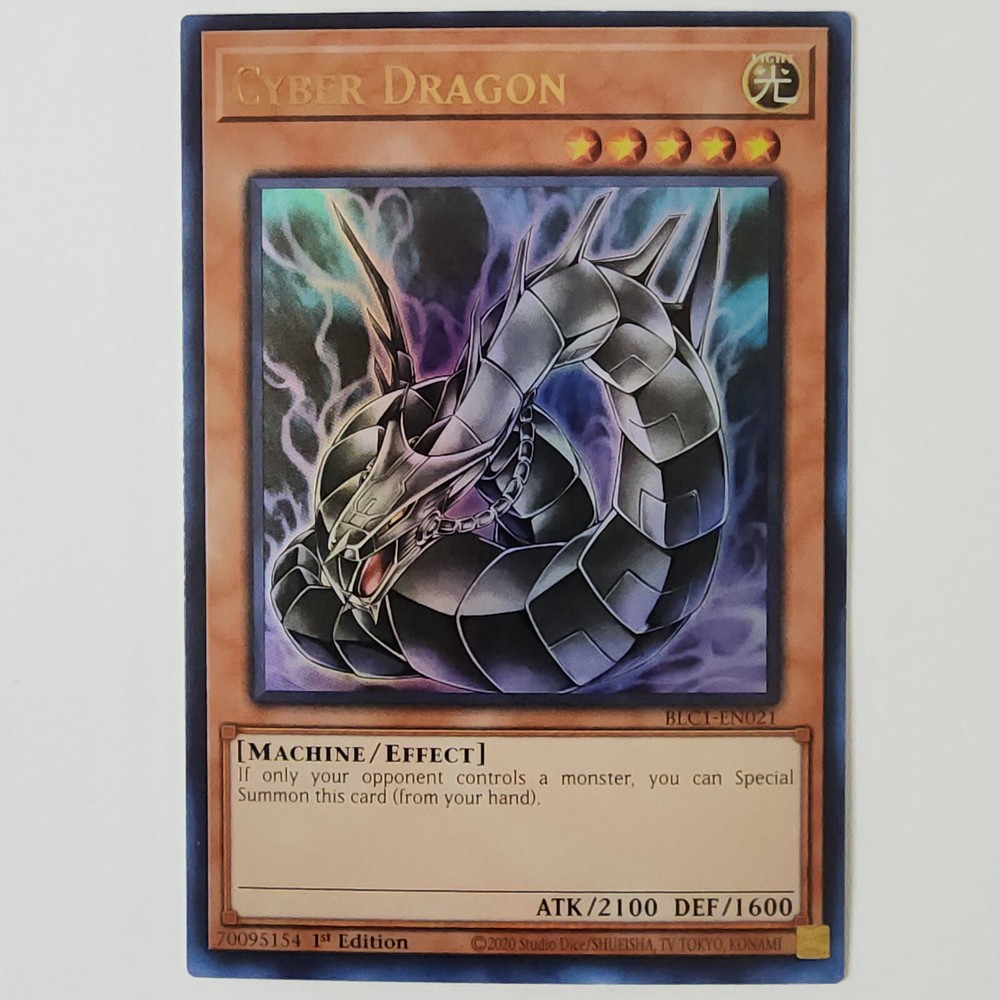 Cyber Dragon Alt Art BLC1-EN021 VLP Ultra Rare 1st Edition Yugioh Card-image