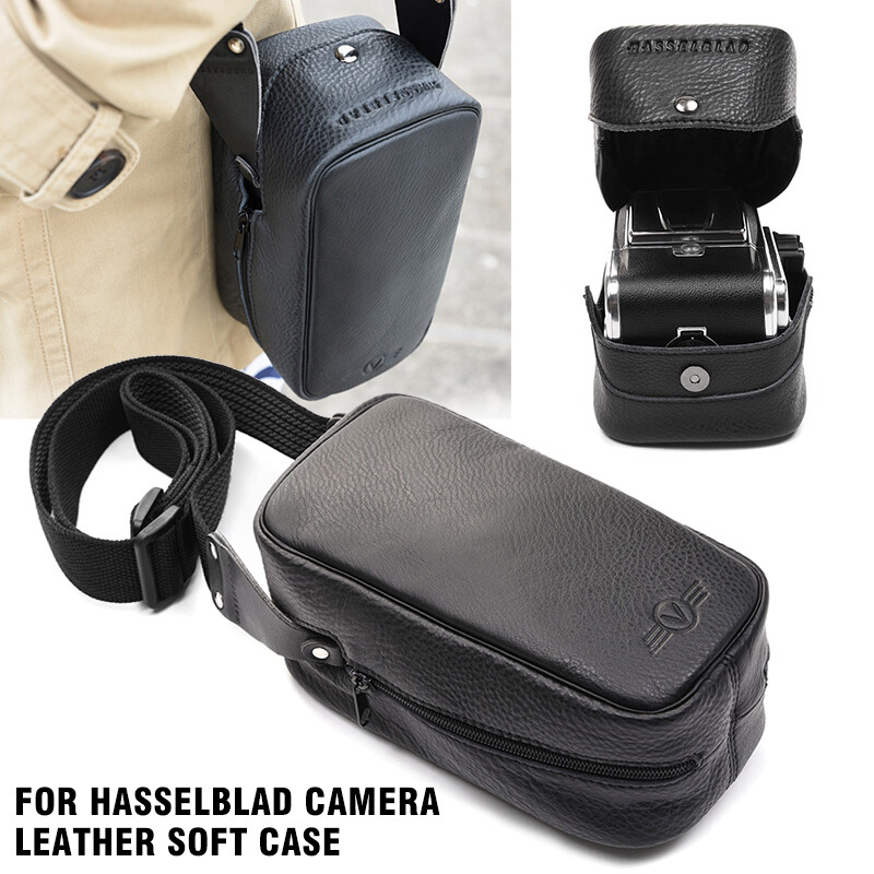 Real Leather Hasselblad Camera Soft Case Protective Shoulder Bag Black 2024 NEW