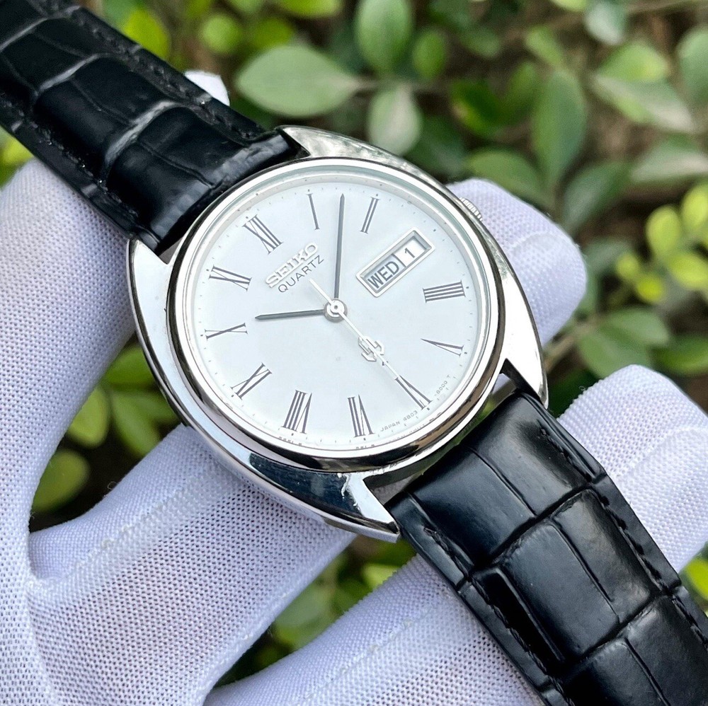 Rare!!! Vintage Seiko JDM Roman Dial Original Japan Men's Quartz Watch 4803-8000