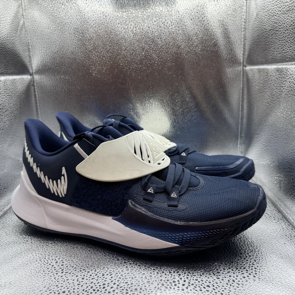 Size 12 - Nike Kyrie 3 TB Low Navy White Mens Lace Up Sneakers CW4147-402