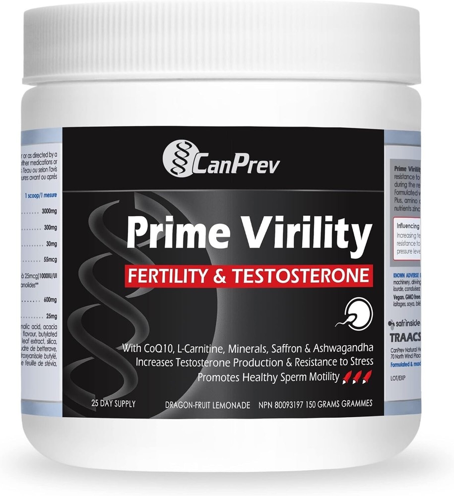 CanPrev Prime Virility Men Ovulation PHase CoQ10 Antioxidants 25 Days NEW-image