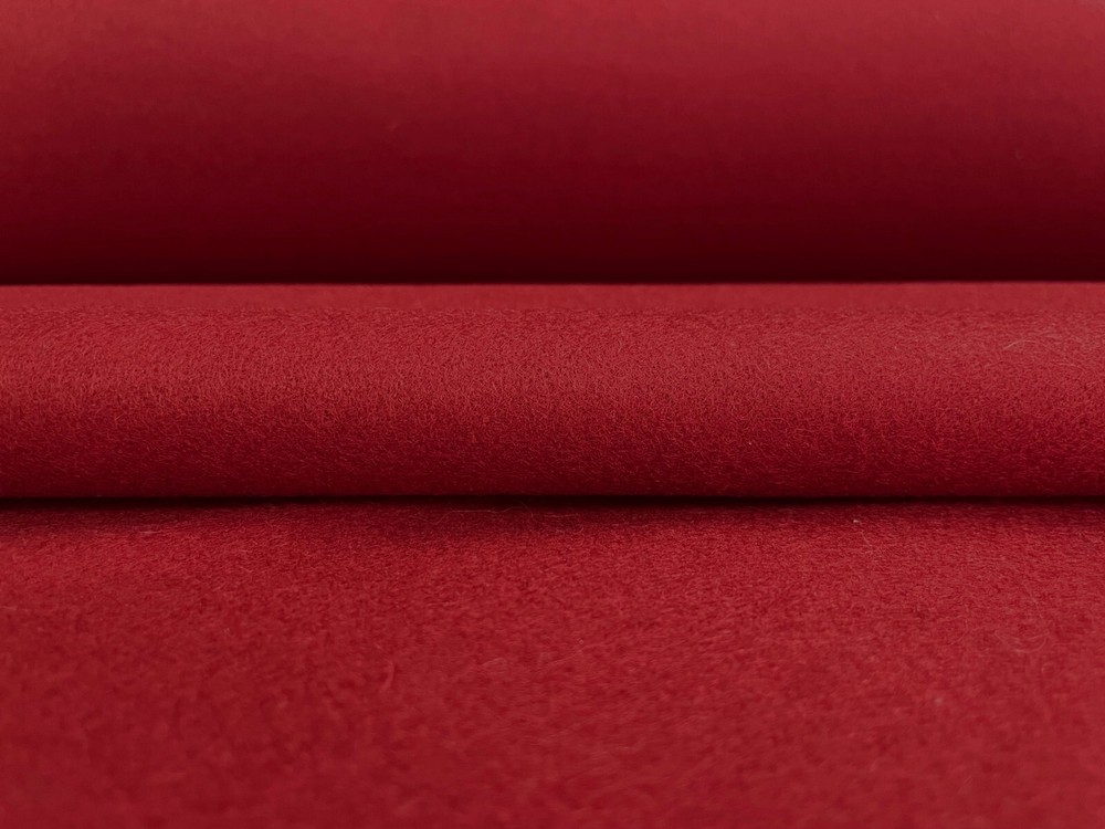5 yards Camira Blazer Wellington Rose Red Wool Upholstery Fabric CUZ13 MSRP $310
