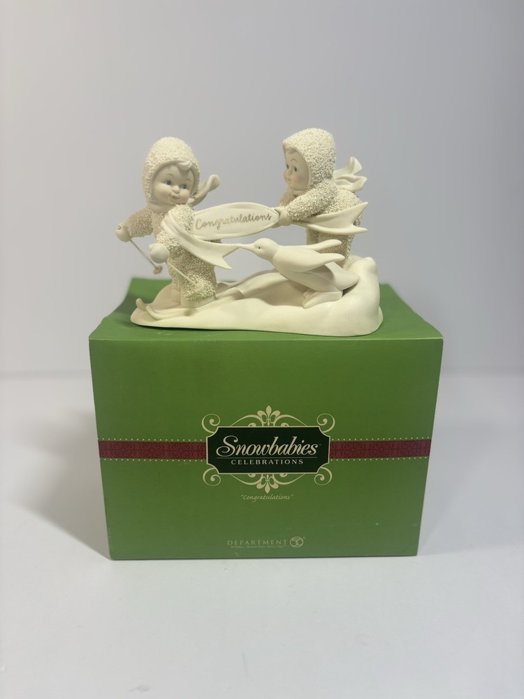 Department 56 Snowbabies Congratulations Figurine 2005 Decoration