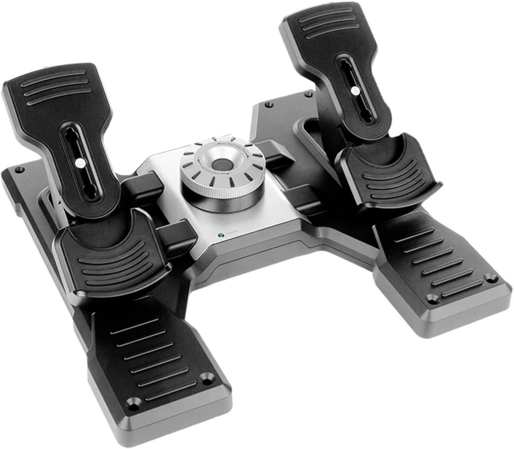 Logitech G PRO Flight Rudder Pedals with Toe Brake - Black - Refurbished