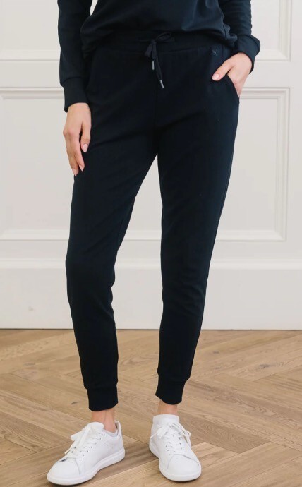 COZY EARTH Bamboo Jogger Pant WOMENS SZ MEDIUM Solid Black originally $165