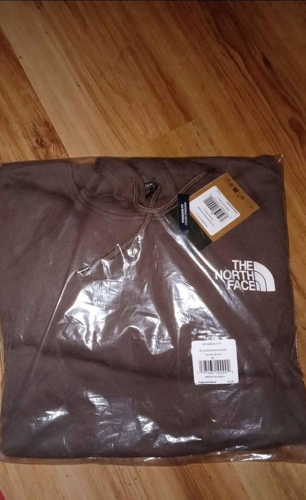 NWT The North Face Brown Suspended Logo Hoodie XXL