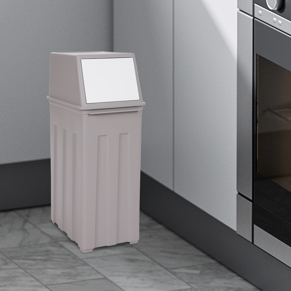 30L/8Gal Trash Can, Slim Trash Can with Lid, Tall & Narrow Trash Bin For Kitchen