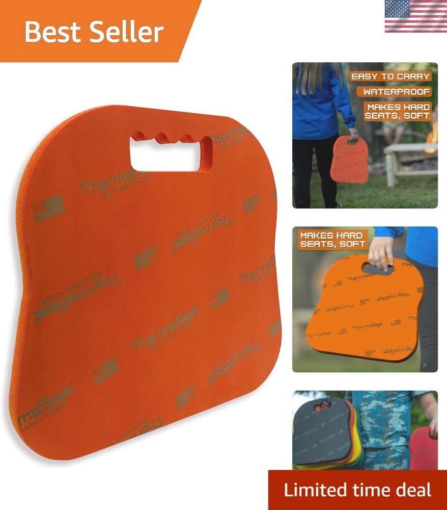Lightweight Orange Seat Pad - Comfortable Cushion for Sports and Home Activities