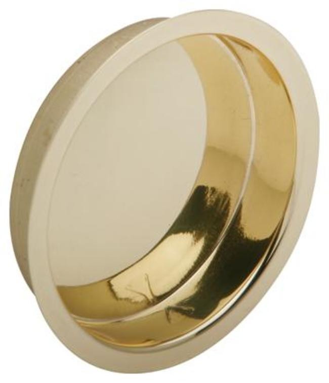 Schlage 221 2-7/16 inch diameter brushed nickel closet door pull