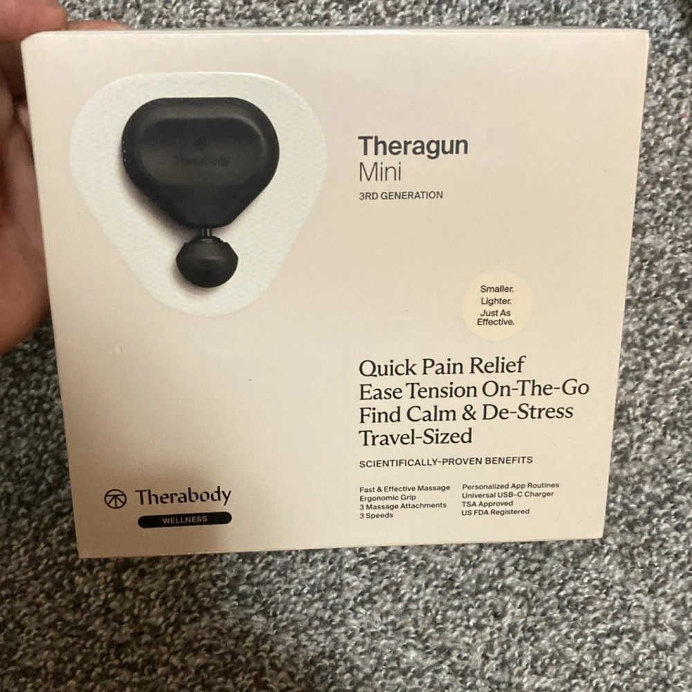 Therabody TheraGun Mini Ultra Portable Massage Gun Black Lightweight