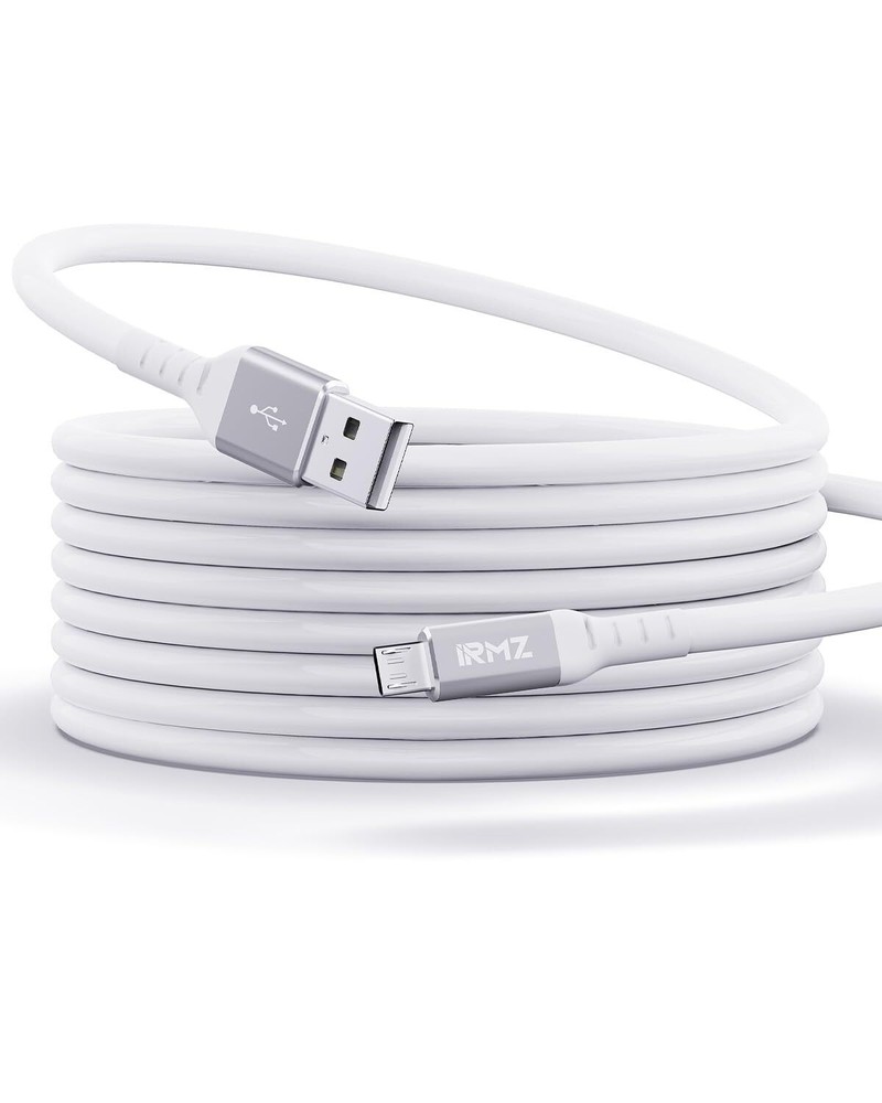 10ft Extra Long Micro USB Charger Cable for Samsung PS4 Kindle Camera