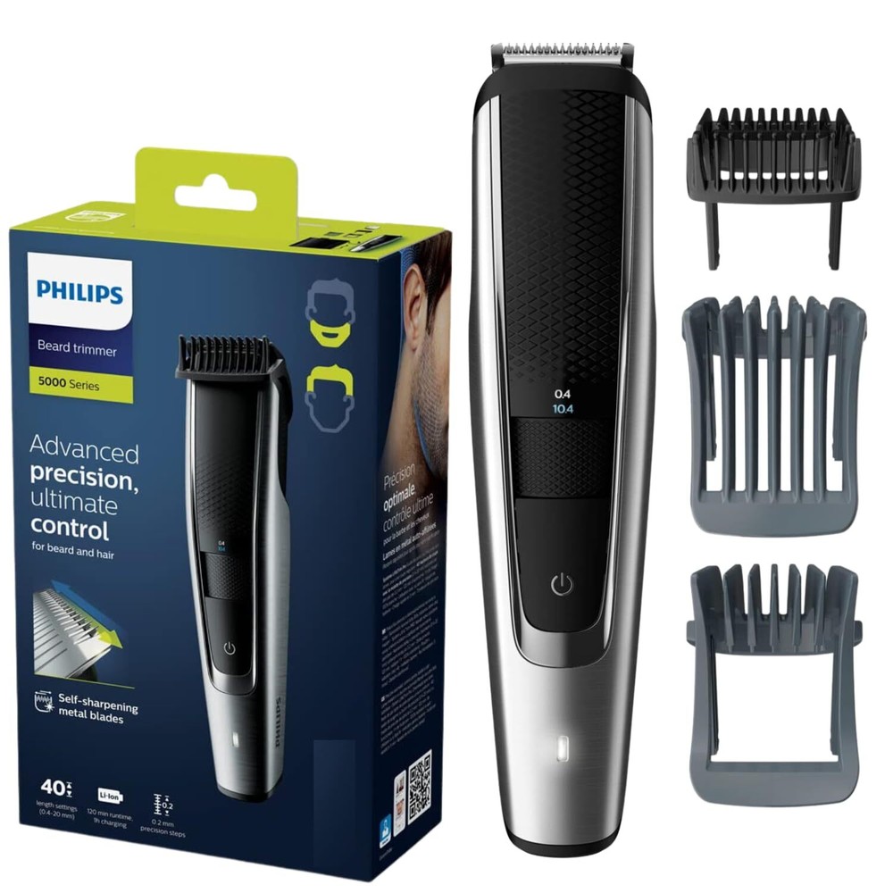 All-in-One Cordless Multigroom Turbo-Powered Beard & Mustache Trimmer Groomin...