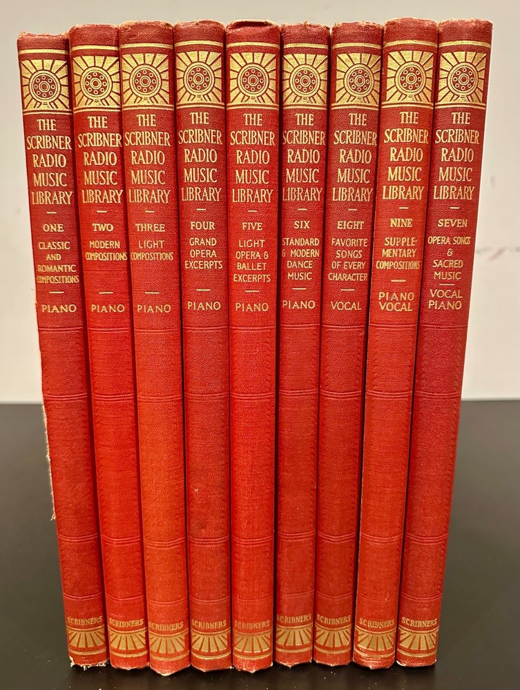 The Scribner Radio Music Library Volumes 1-9 (1946, Hardcover)