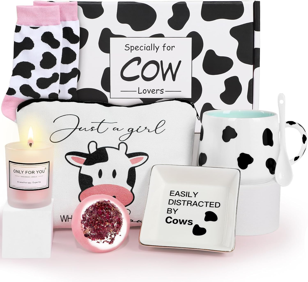 Cow Print Stuff Cow Themed Gifts Women Birthday Gifts Cow Lovers Cute Cow Socks
