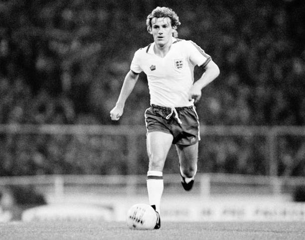 Steve Coppell of England during the England v Denmark European Cha- Old Photo