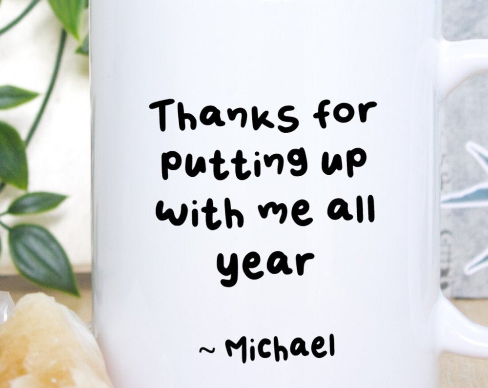 Personalised Teacher Gifts End Of Year Thank You Coffee Mug Thanks For Putting