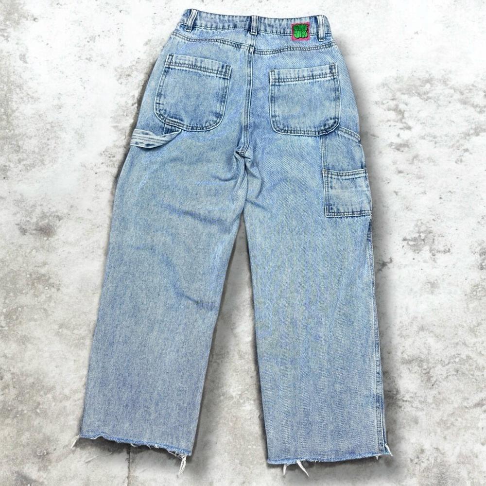 Empyre Relax Fit Baggy Carpenter Jeans with Hummer Stripes Size 0 Y2K Cargo Denim