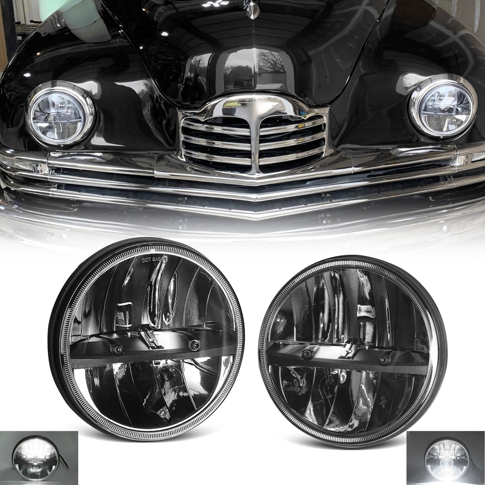 7-inch Round DOT LED Headlights High Low Beam for Chevy C10 C20 Pickup