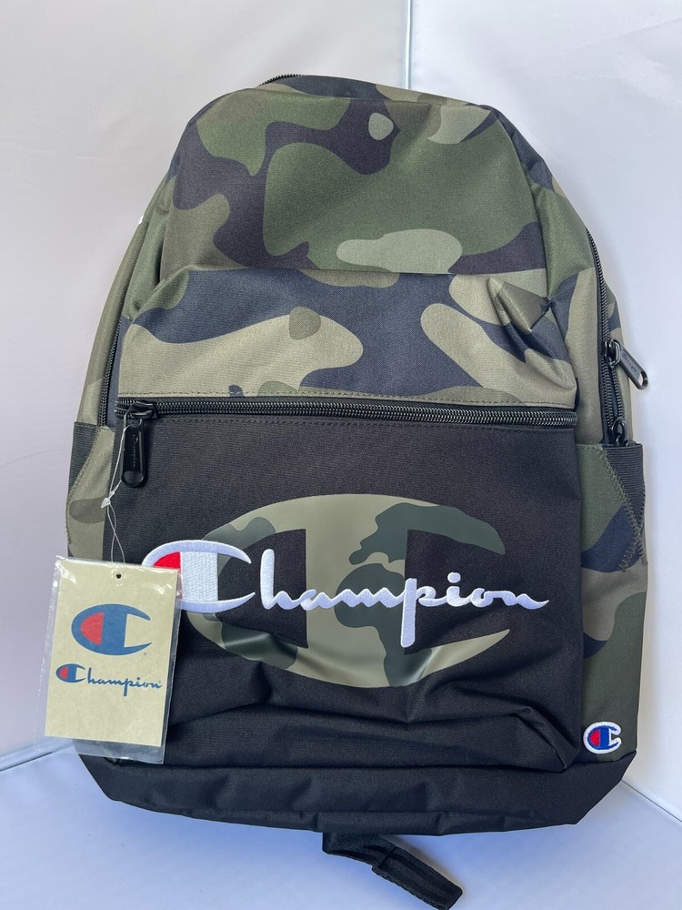 Champion Canvas Backpack with Zipper Straps for School BTS-image